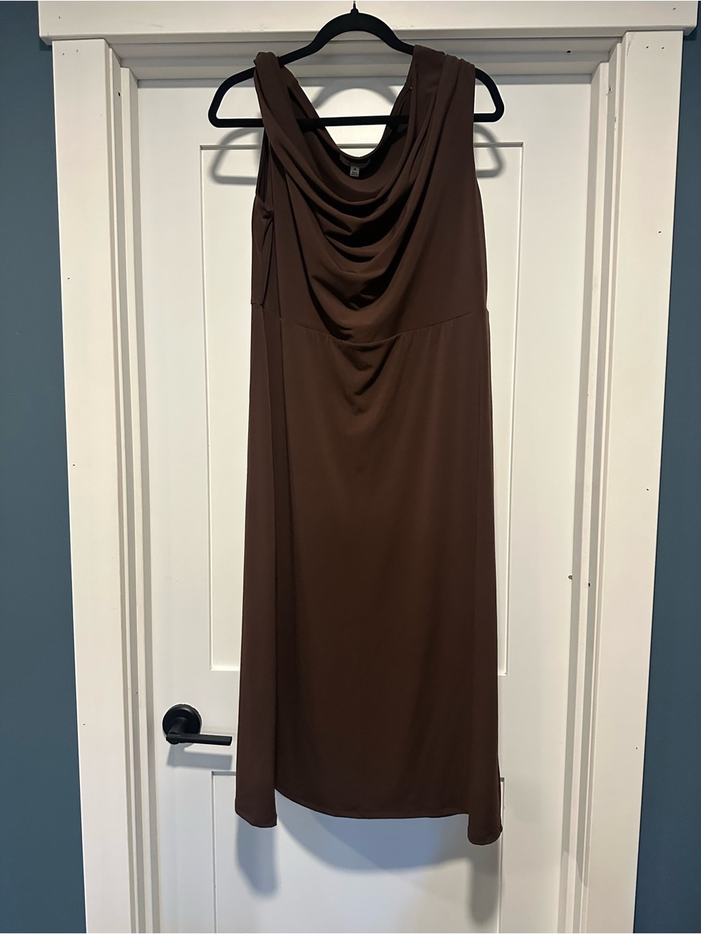 Old Navy Brown Sleeveless Cowl Neck Maxi Dress